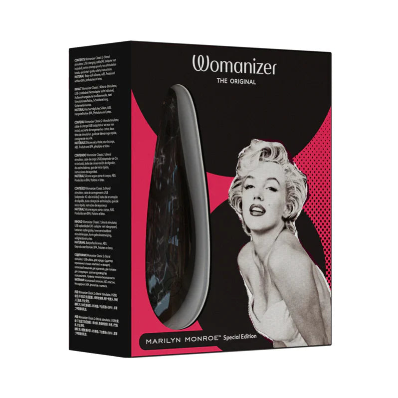 Womanizer x Marilyn Monroe Special Edition Classic 2 Clitoral Stimulator - Black Marble